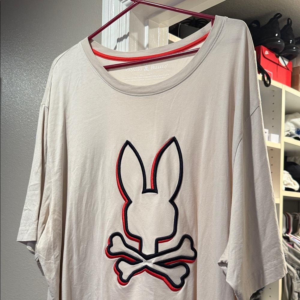 Psycho Bunny Beige Short Sleeve Tee